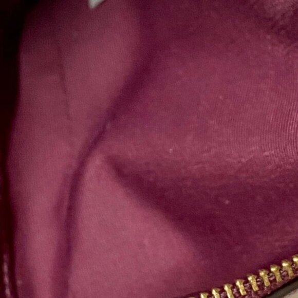 Coach Women's Small Corner Zip Wristlet Pouch Wallet Purse Purple Plum GUC - Picture 11 of 15